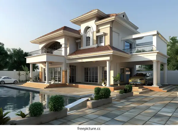 A Modern House with Swimming Pool