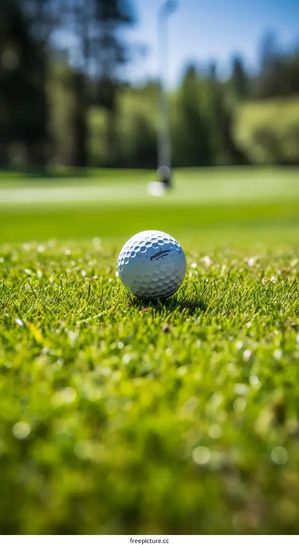 Golf Ball on the Green