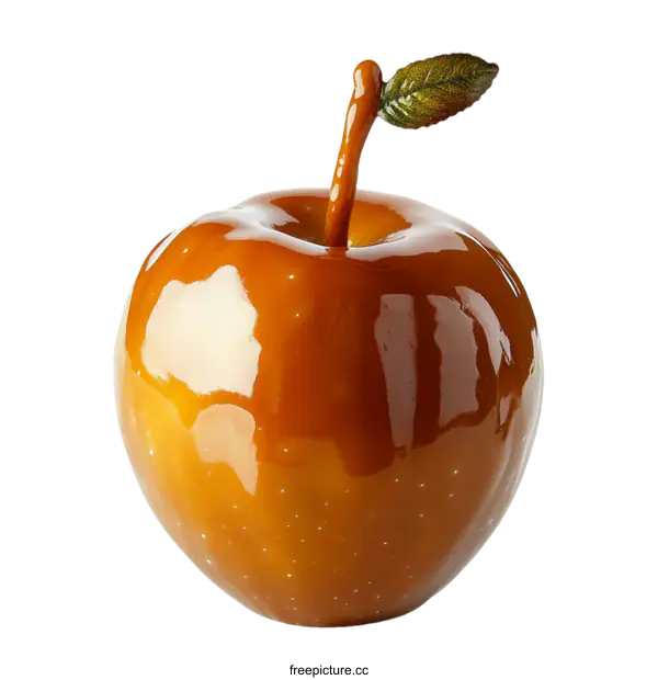 [Transparent Background PNG]Caramel Apple Illustration