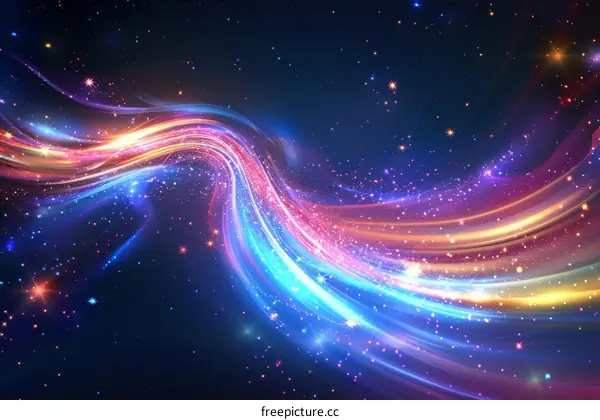 Cosmic Canvas: A Colorful Nebula