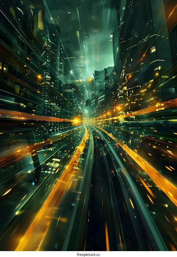 Speeding Through the City at Night