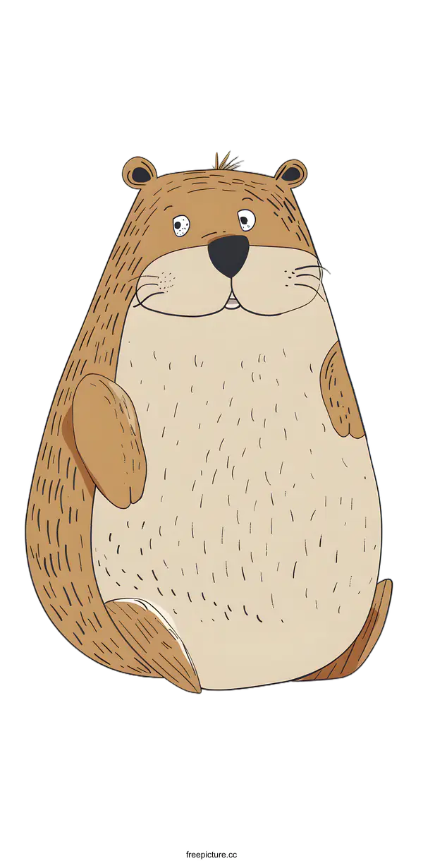 [Transparent Background PNG]Cute Cartoon Brown Bear Illustration