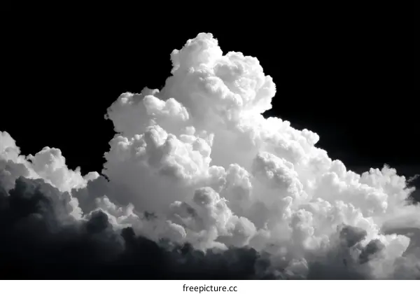 Dramatic Black and White Cloudscape