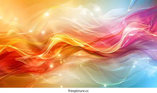 Colorful abstract background. Multicolor fluid shapes composition. Wavy futuristic wallpaper.