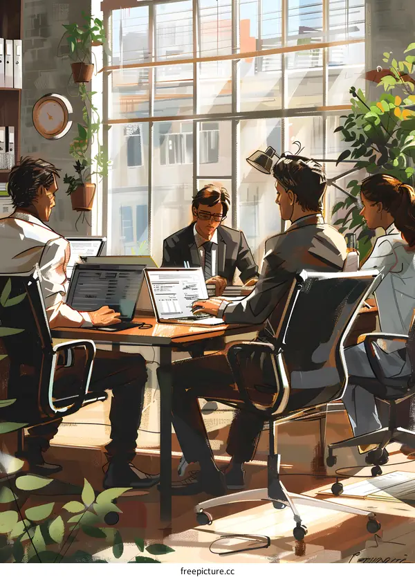 business meeting in the modern office