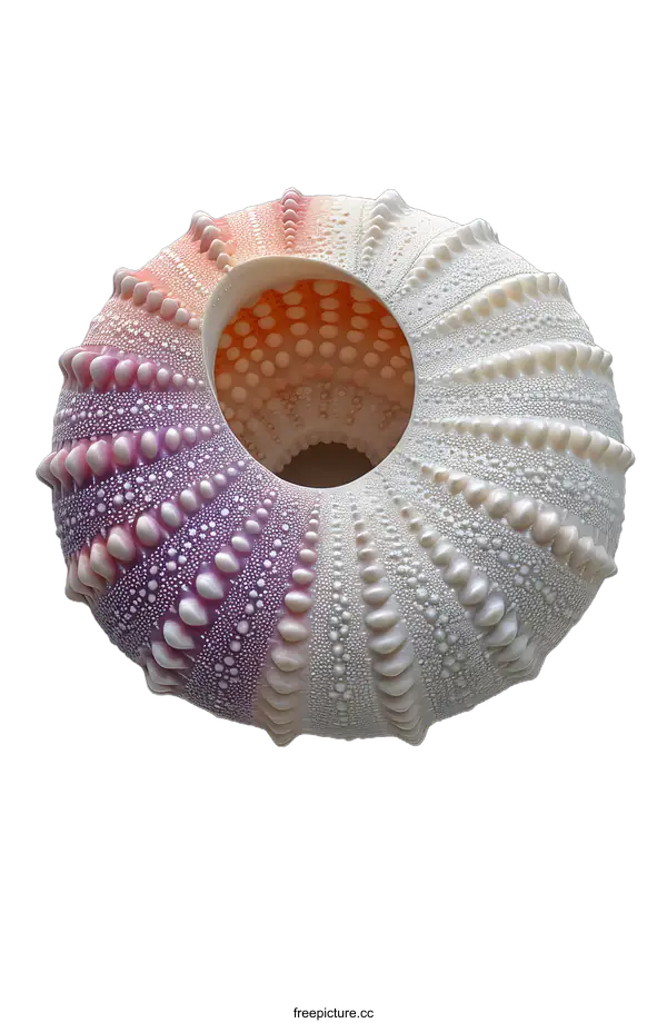 [Transparent Background PNG]A 3D printed model of a sea urchin shell