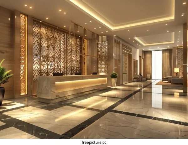 Modern Hotel Lobby Interior Design