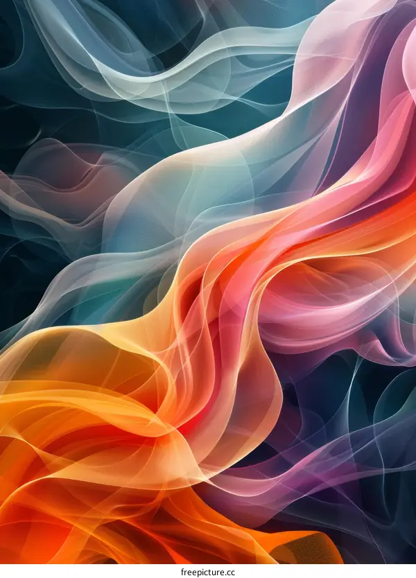 Flowing Abstract in Vibrant Colors