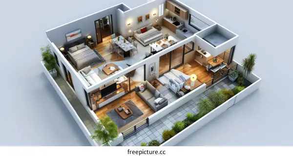 The interior design effect picture