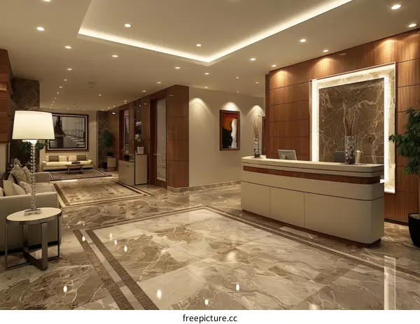 Modern Hotel Lobby