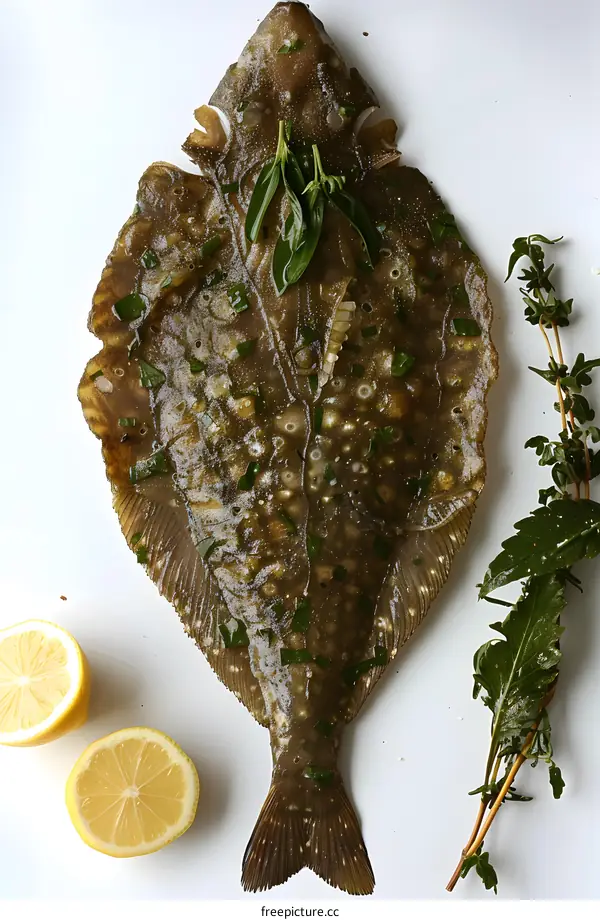 Fresh Flounder with Herbs and Lemon