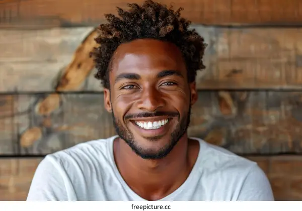 Smiling Man Portrait Outdoor