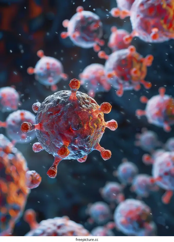 3D Illustration of a Virus