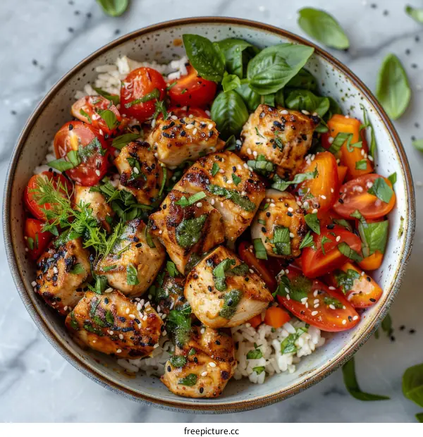 Grilled Chicken Thighs with Chimichurri