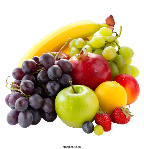[Transparent Background PNG]Fresh Colorful Fruit Assortment