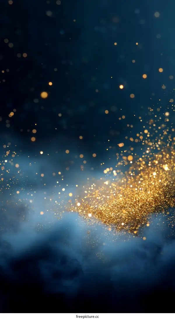 Abstract Gold Glitter Background Design