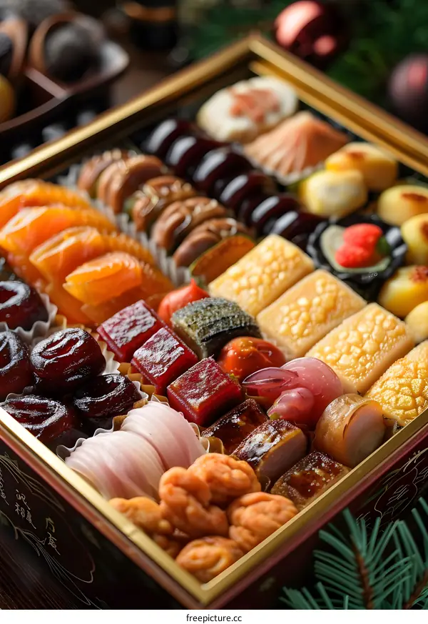 osechi, traditional japanese new year food