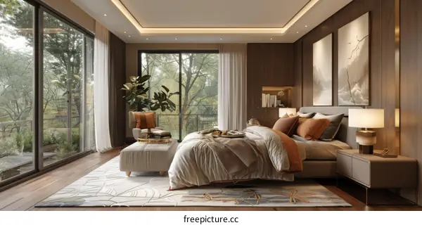 Modern Elegant Bedroom Interior Design