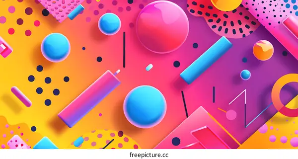 Abstract Geometric Shapes Background