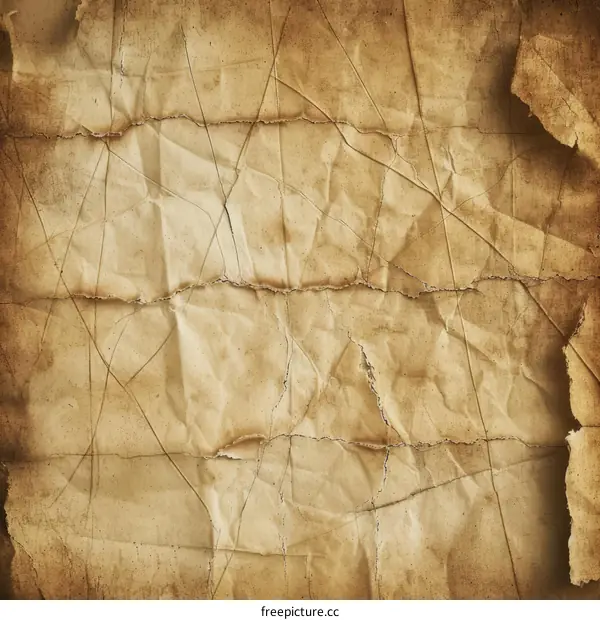 Old grunge paper texture with cracks and stains