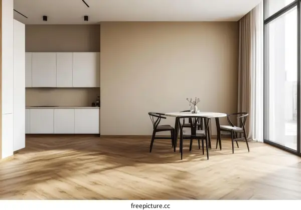 Modern Open-Concept Kitchen-Dining Area