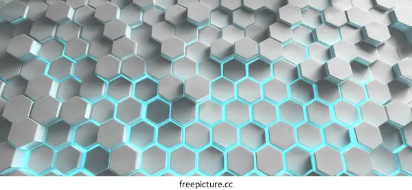 Abstract Geometric Hexagonal Pattern