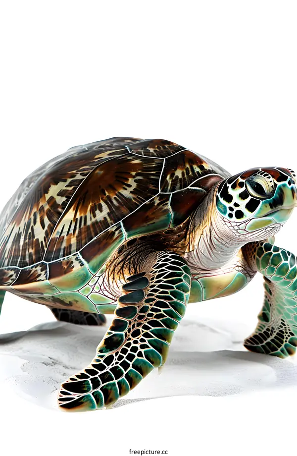 Sea Turtle on the Sand