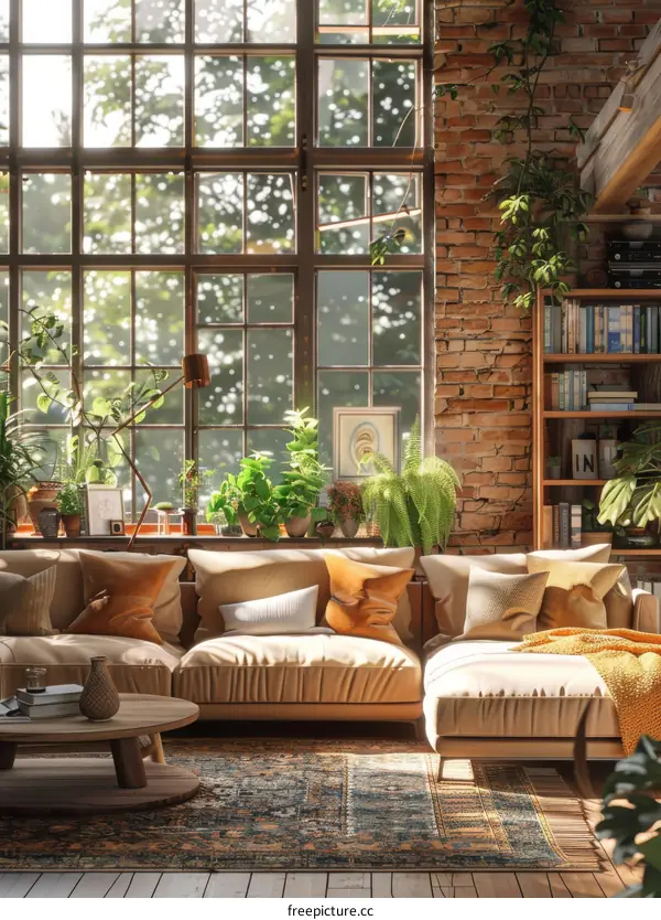 Interior Decor with Indoor Plants in Modern Home