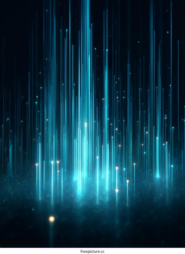 Abstract Digital Light Lines Background Design