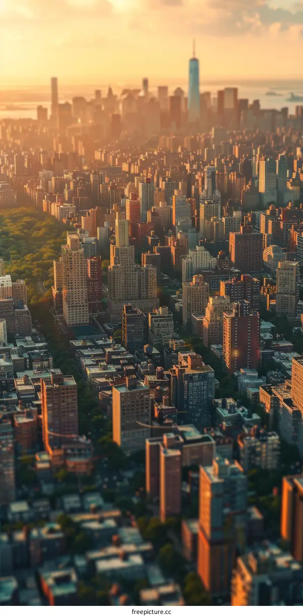 Manhattan Skyline at Dusk