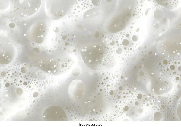 Abstract White Foam Texture Background