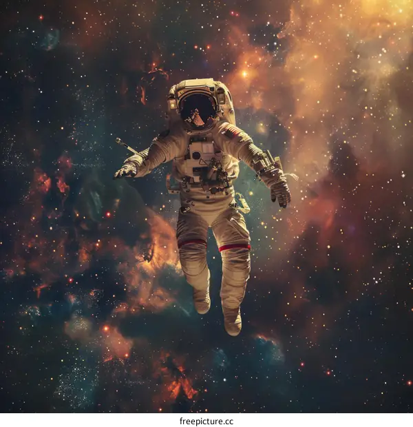Astronaut Floating in Space