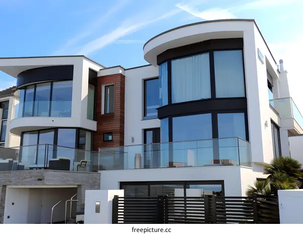 Modern Architecture Home With Large Windows