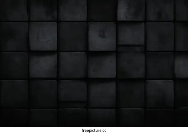 Dark Square Tiles Abstract Background