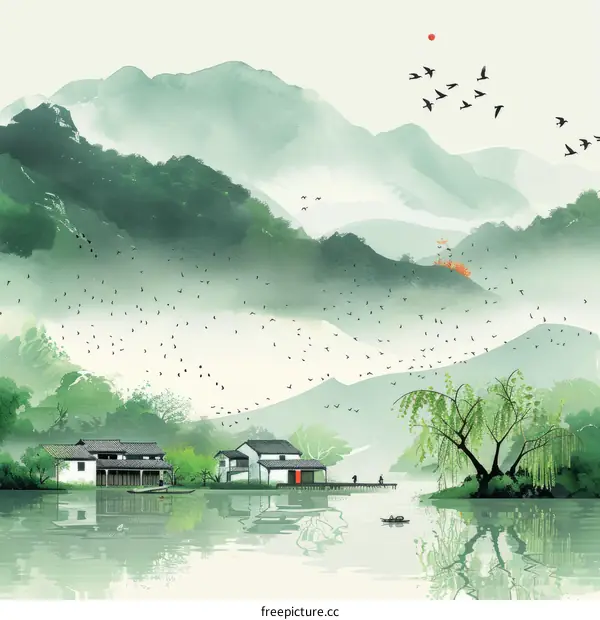 Cormorants Return to Misty River Village