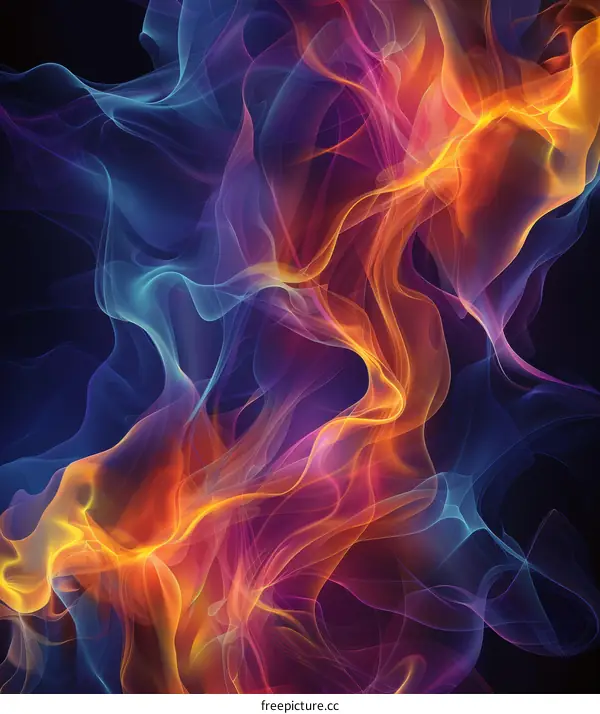 Abstract Colorful Flowing and Dynamic Background