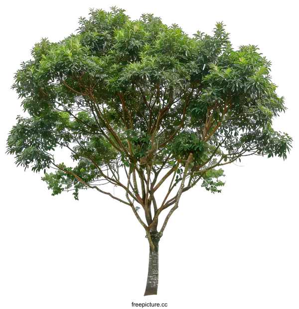 [Transparent Background PNG]Green Tree Isolated On White Background