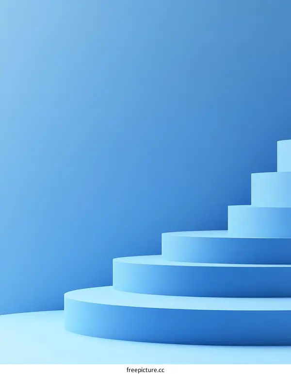 Abstract Light Blue Geometric Product Showcase