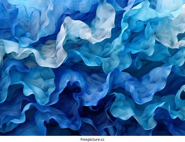 Blue and White Abstract Fabric Texture