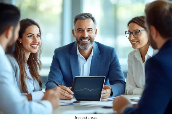 Business Meeting Collaboration Success