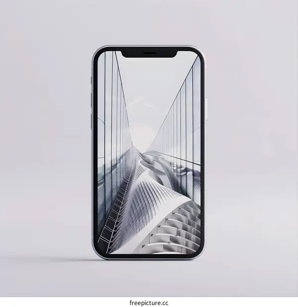 Modern Architecture Phone Screen Mockup