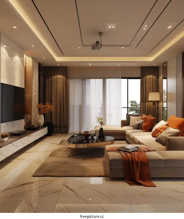 Modern Minimalist Living Room Interior Design