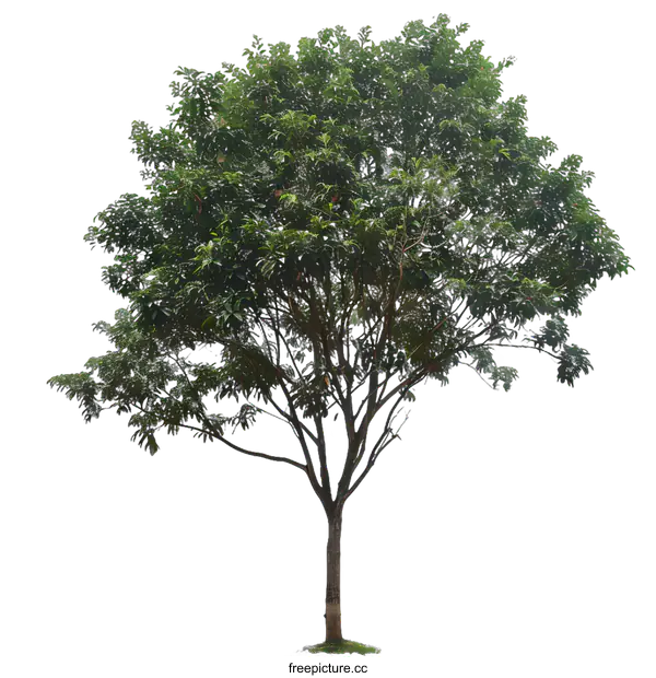 [Transparent Background PNG]Green Tree Isolated On White Background