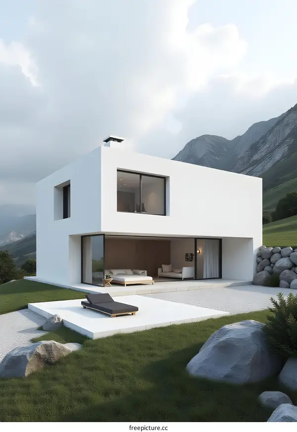 Modern Mountain Villa Exterior Design