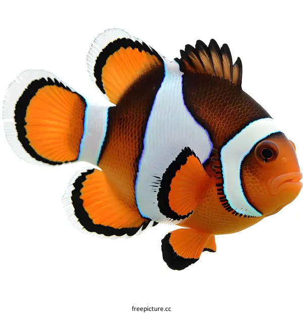 Clownfish on White Background