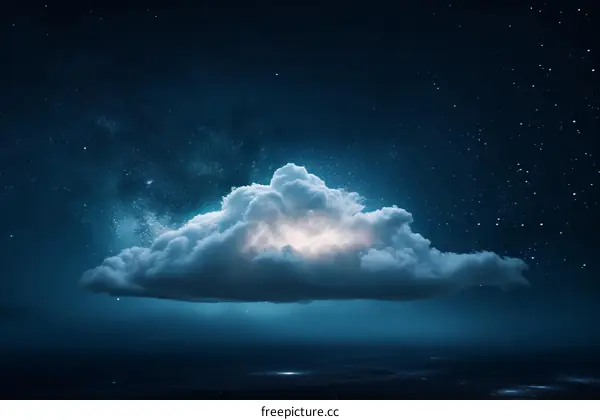 A Glowing Cloud in the Night Sky