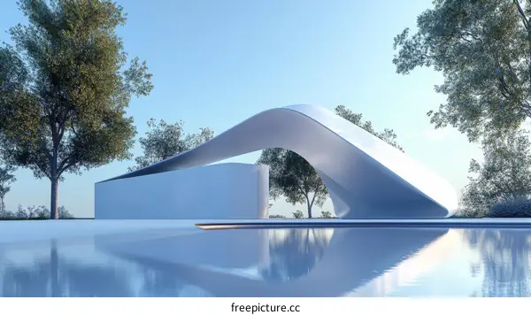 Modern Architectural Design by the Poolside