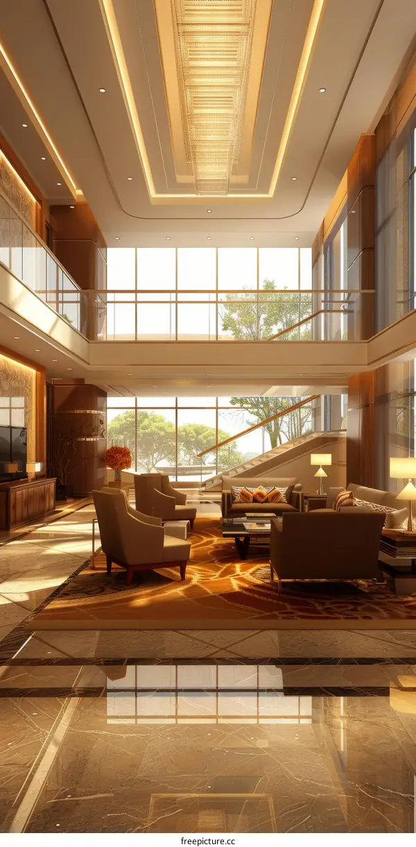 Luxurious Hotel Lobby Interior Design