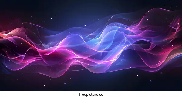Abstract Flowing Waves Background