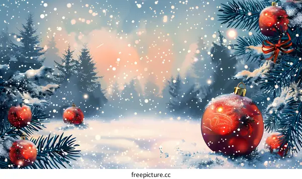 Christmas Snow Scene